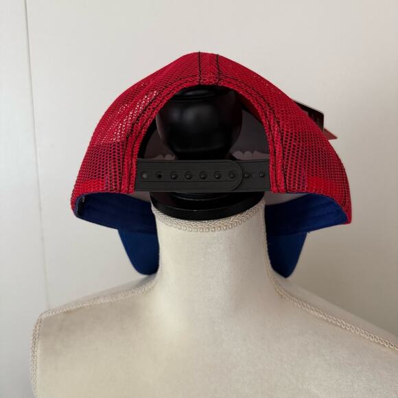 Bored Of Directors Red and Blue Trucker Hat with Graphic Patch OS NWT - Picture 3 of 6